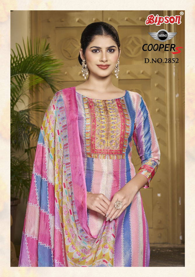 Mini Cooper 2852 By Bipson Khatali Work Printed Dress Material Wholesale Price In Surat